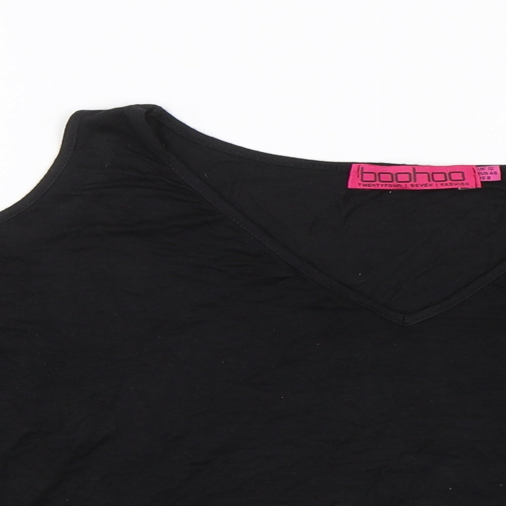 Boohoo Womens Black   Cropped Tank Size 12