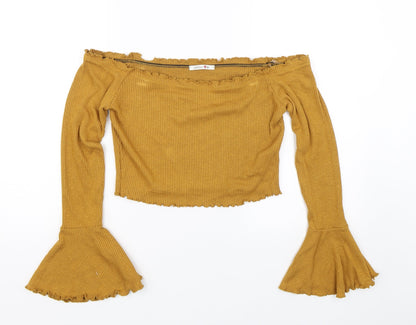 Better be Womens Yellow   Cropped T-Shirt Size S