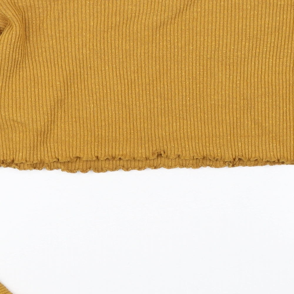 Better be Womens Yellow   Cropped T-Shirt Size S