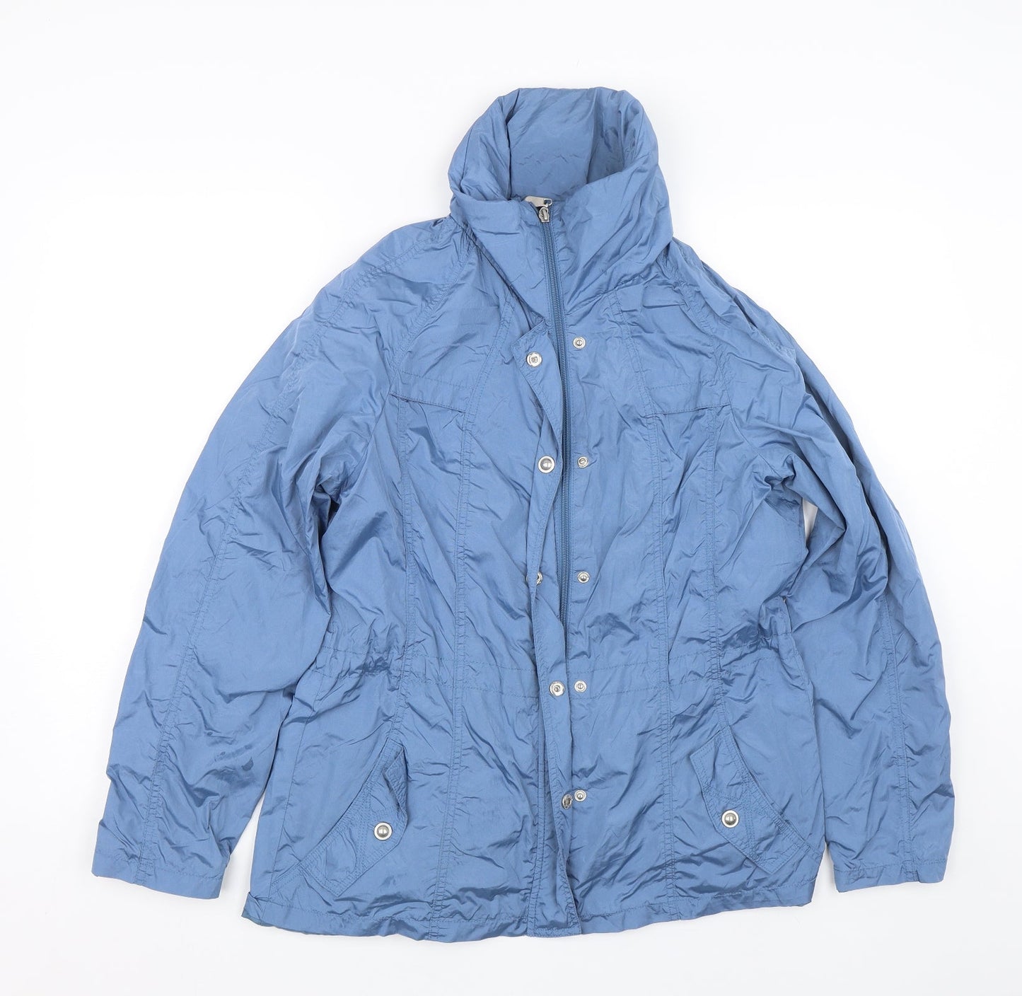 Laura Torelli Womens Blue   Rain Coat Coat Size 12