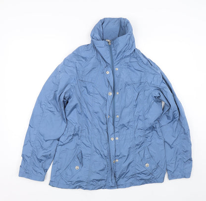Laura Torelli Womens Blue   Rain Coat Coat Size 12