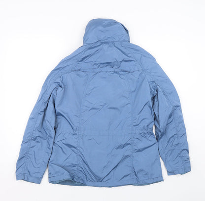 Laura Torelli Womens Blue   Rain Coat Coat Size 12
