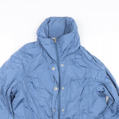 Laura Torelli Womens Blue   Rain Coat Coat Size 12