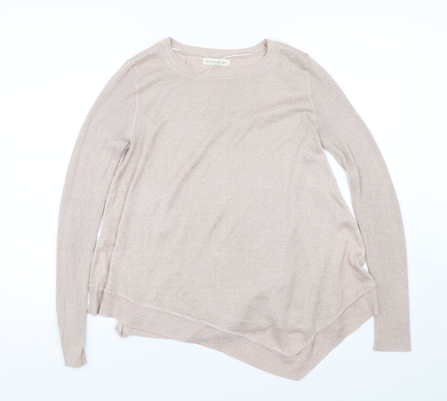 Womens UK Size M Retrology Pink Pullover Jumper
