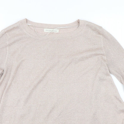 Womens UK Size M Retrology Pink Pullover Jumper