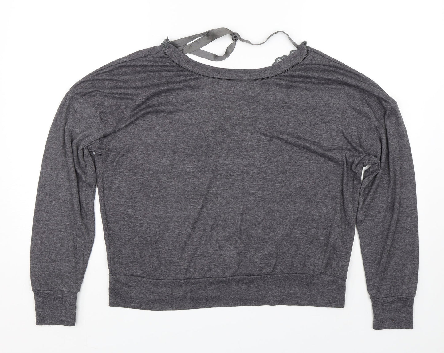 Womens UK Size 12 New Look Grey Basic T-Shirt