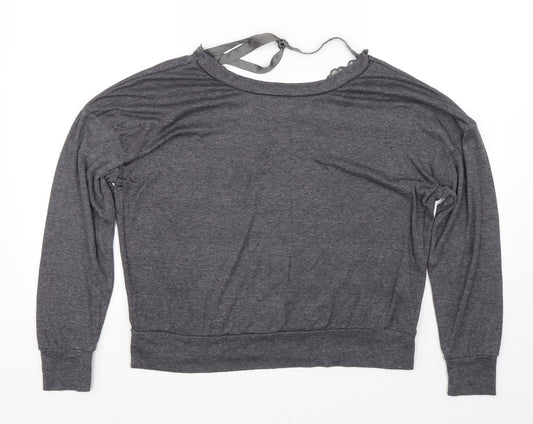 Womens UK Size 12 New Look Grey Basic T-Shirt