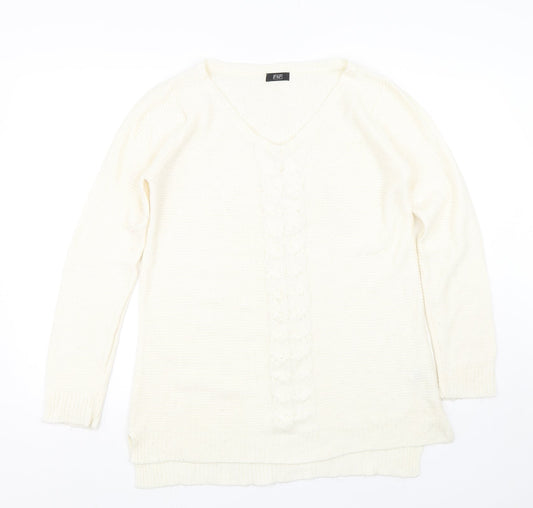 F&F Womens Beige   Pullover Jumper Size 14