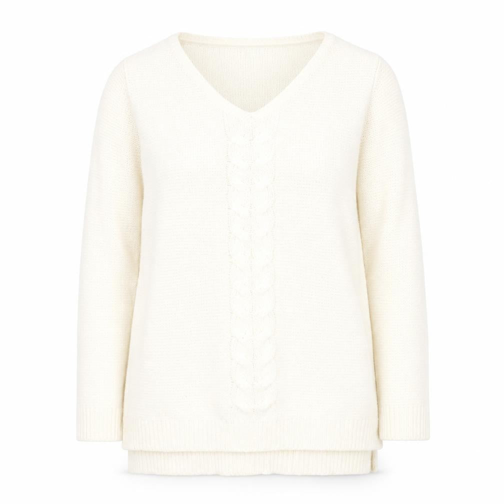 Womens UK Size 14 F&F Beige Pullover Jumper