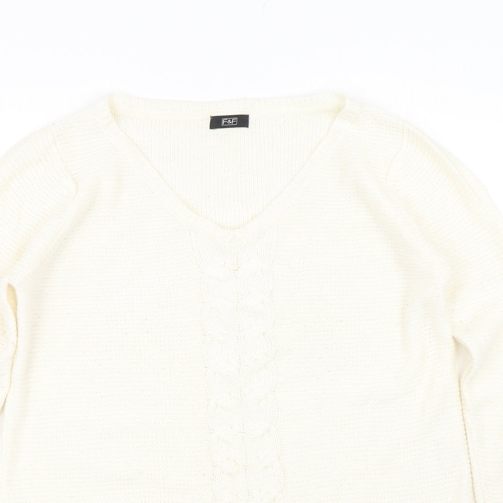 F&F Womens Beige   Pullover Jumper Size 14