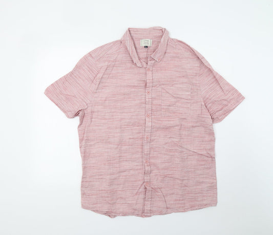 George Mens Red    Button-Up Size L  - 44inch