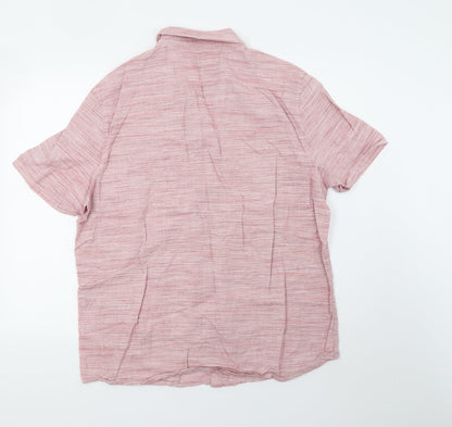 George Mens Red    Button-Up Size L  - 44inch