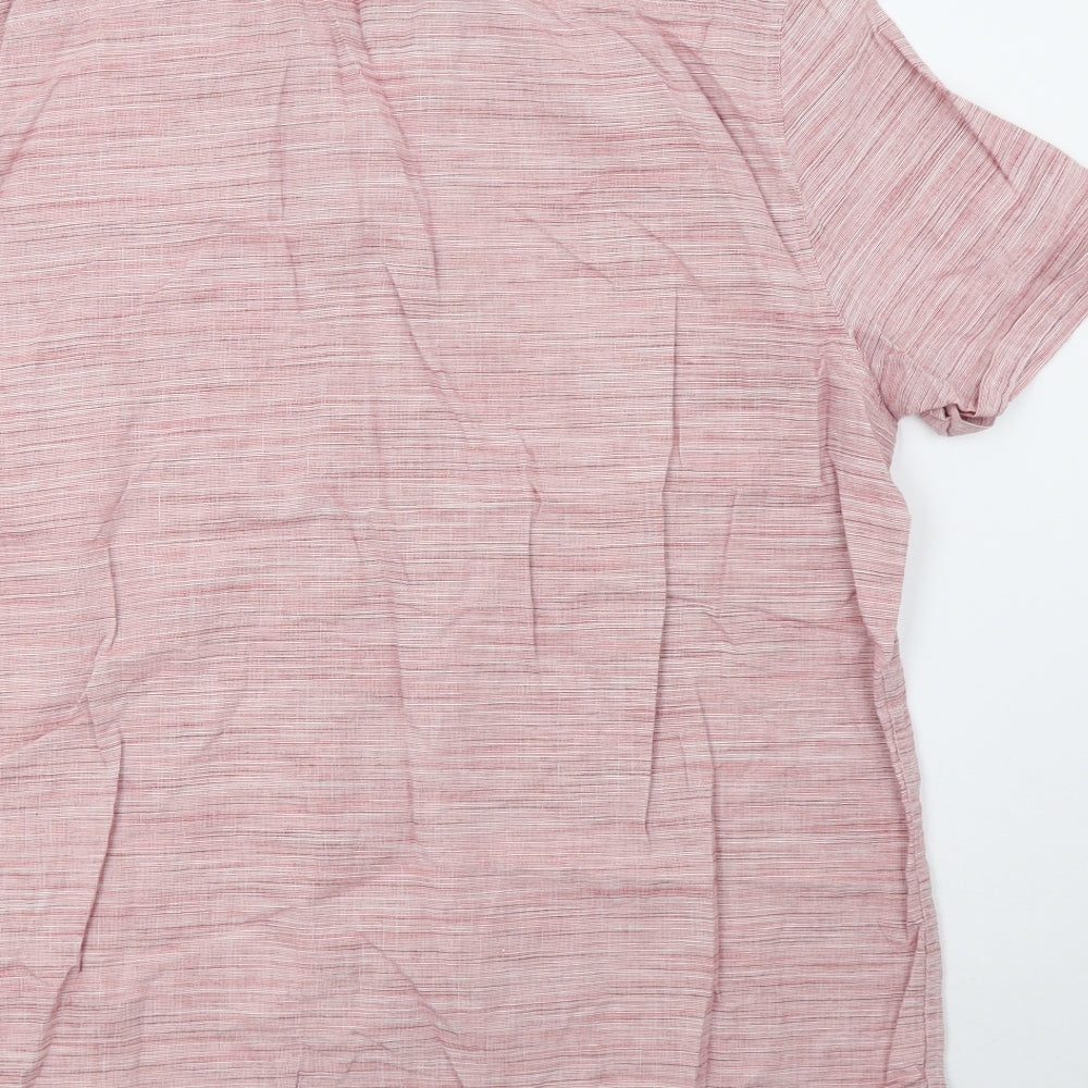 George Mens Red    Button-Up Size L  - 44inch