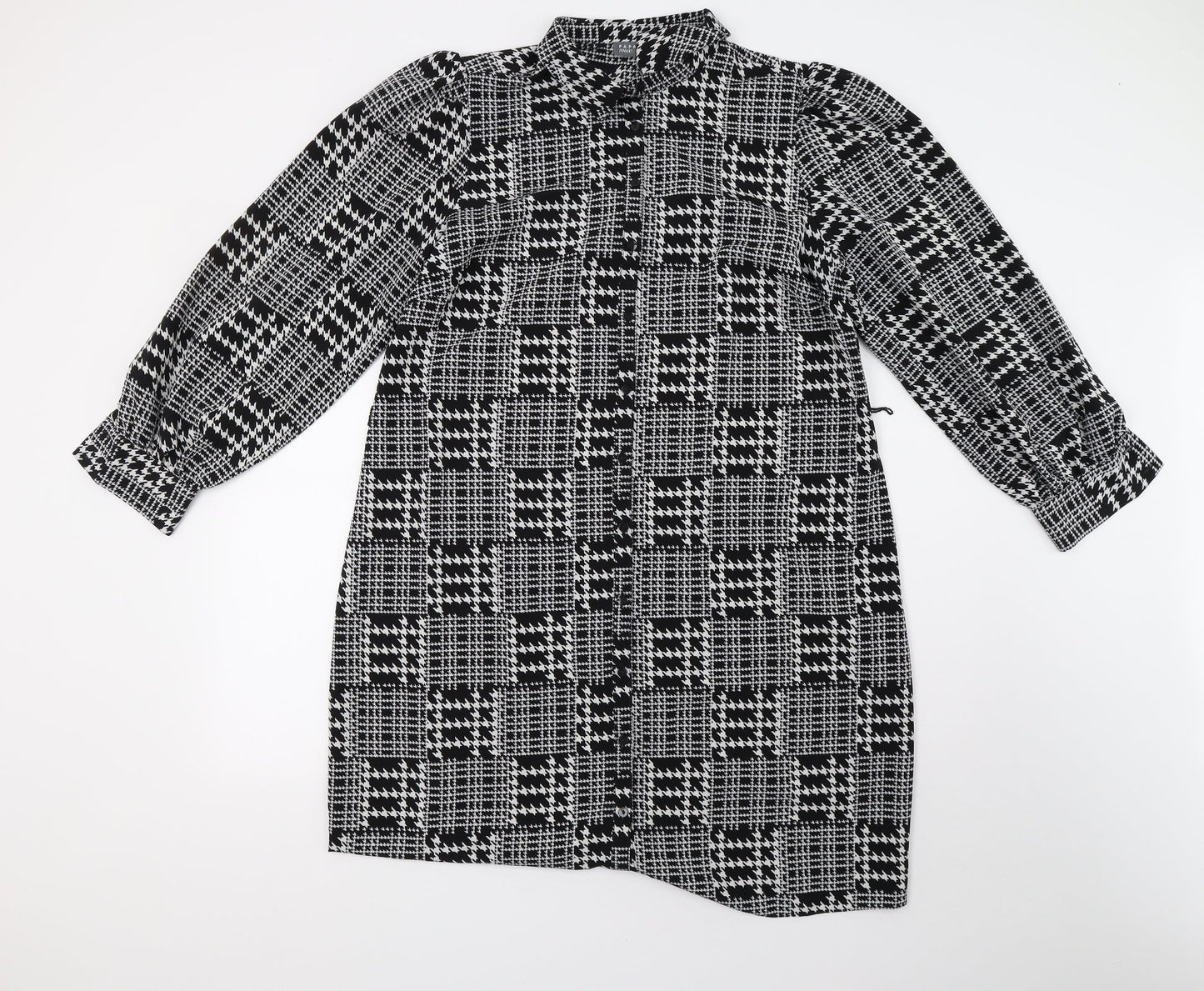 Matalan Womens Black Geometric  A-Line  Size 16  - 42