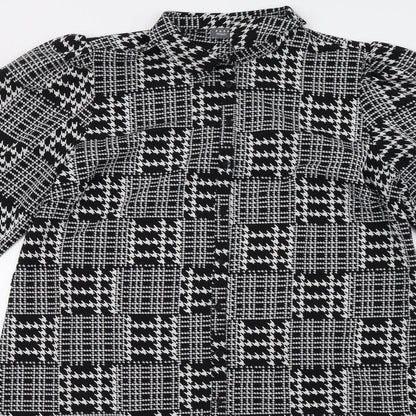 Matalan Womens Black Geometric  A-Line  Size 16  - 42