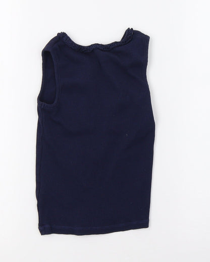 George Girls Blue   Basic Tank Size 5-6 Years