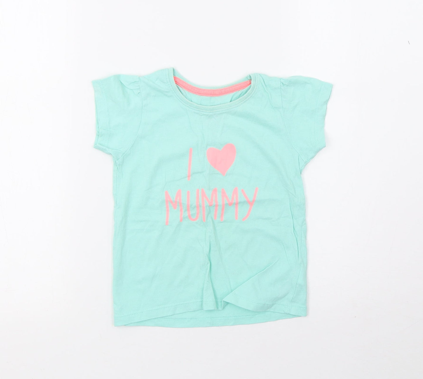Young Dimension Girls Green   Basic T-Shirt Size 24 Months