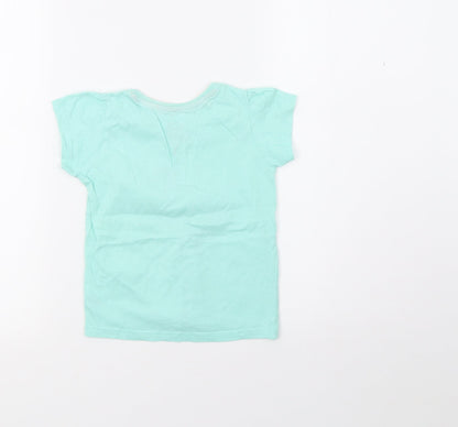 Young Dimension Girls Green   Basic T-Shirt Size 24 Months