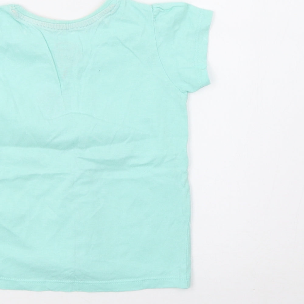 Young Dimension Girls Green   Basic T-Shirt Size 24 Months