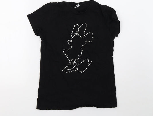 George Womens Black   Basic T-Shirt Size 10