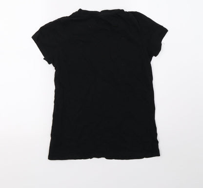 George Womens Black   Basic T-Shirt Size 10