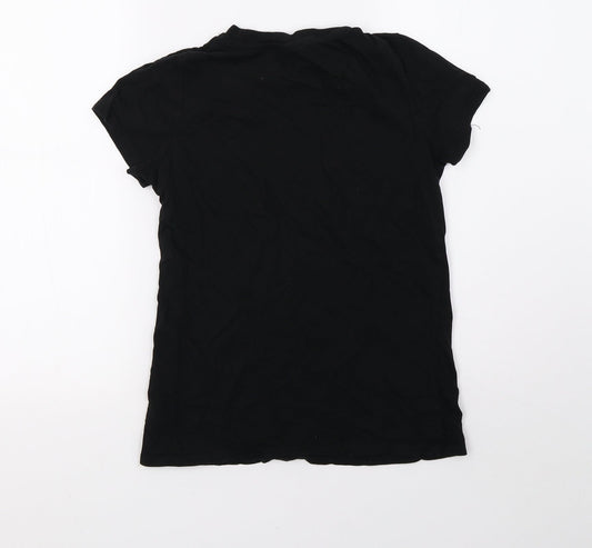 George Womens Black   Basic T-Shirt Size 10