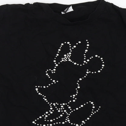 George Womens Black   Basic T-Shirt Size 10