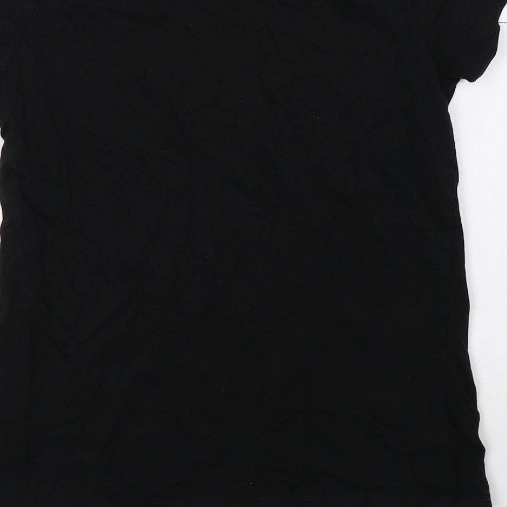 George Womens Black   Basic T-Shirt Size 10