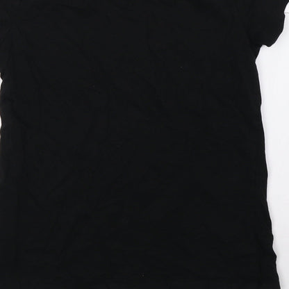 George Womens Black   Basic T-Shirt Size 10