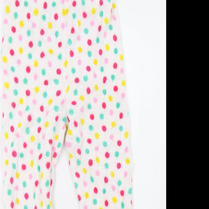 Primark Girls White Polka Dot   Pyjama Pants Size 9-10 Years