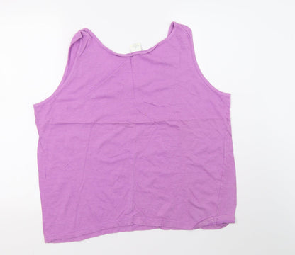 Womens UK Size XL Preworn Purple Basic Tank