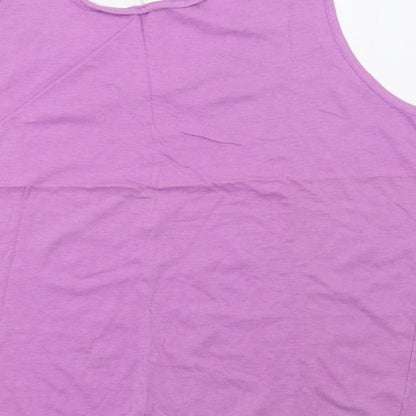 Womens UK Size XL Preworn Purple Basic Tank