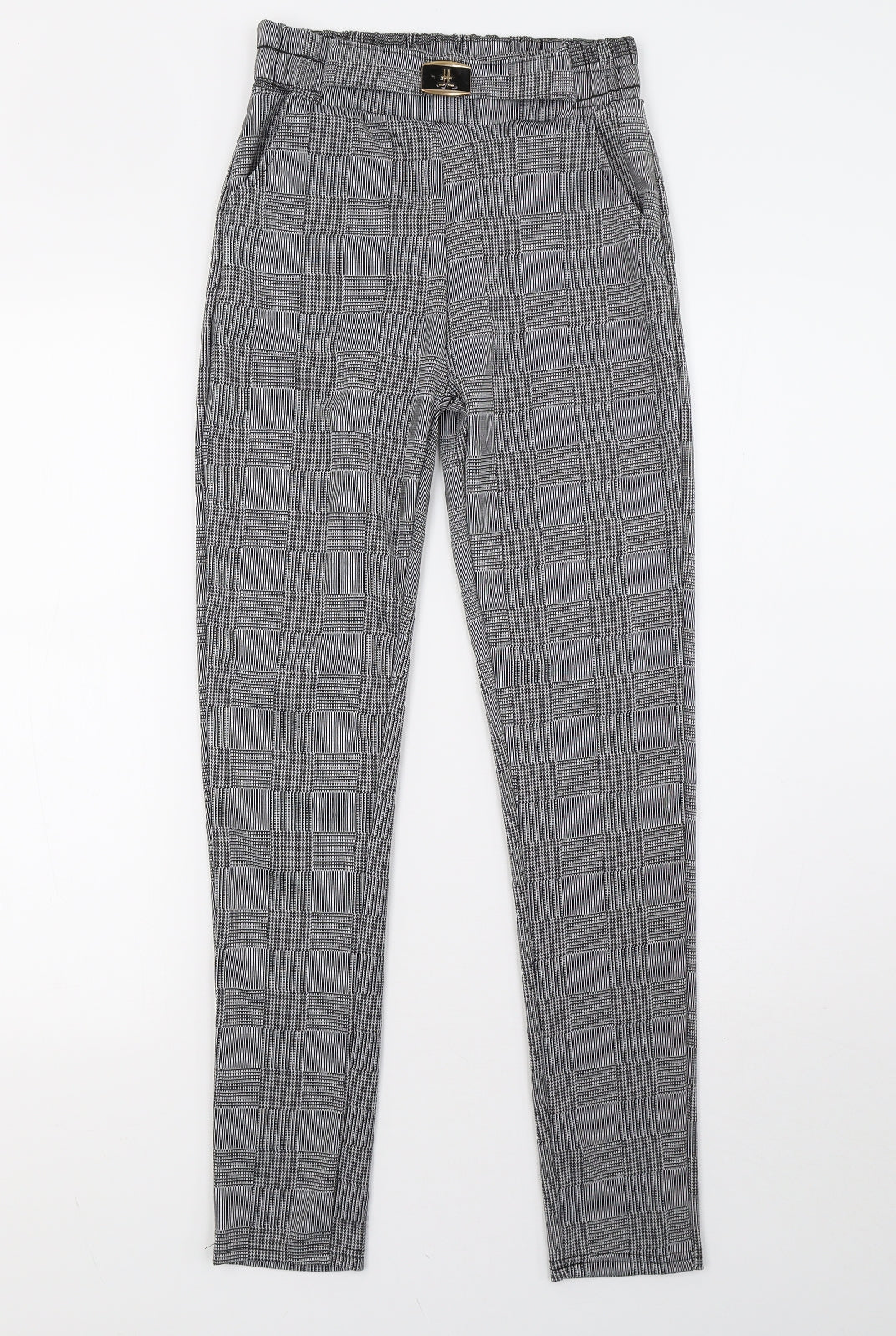 Womens UK Size S Preworn Regular Fit  White Trousers