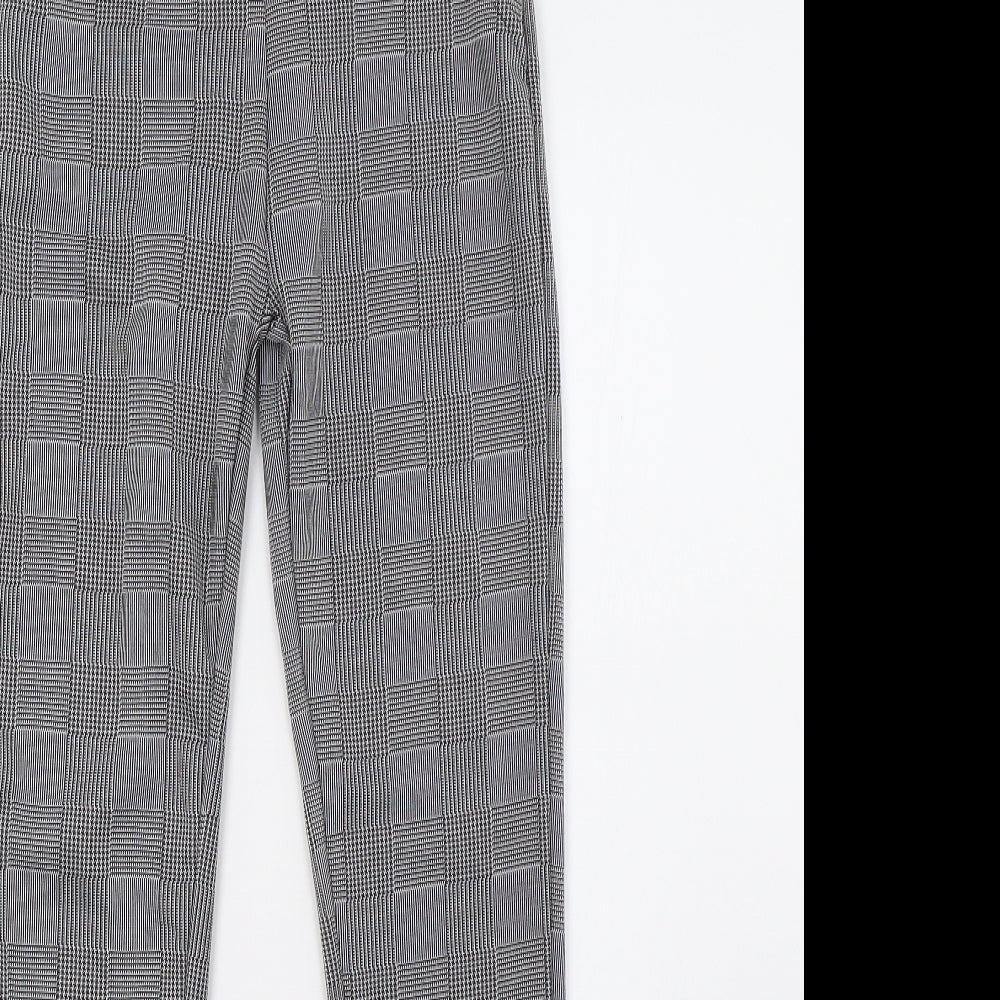 Womens UK Size S Preworn Regular Fit  White Trousers