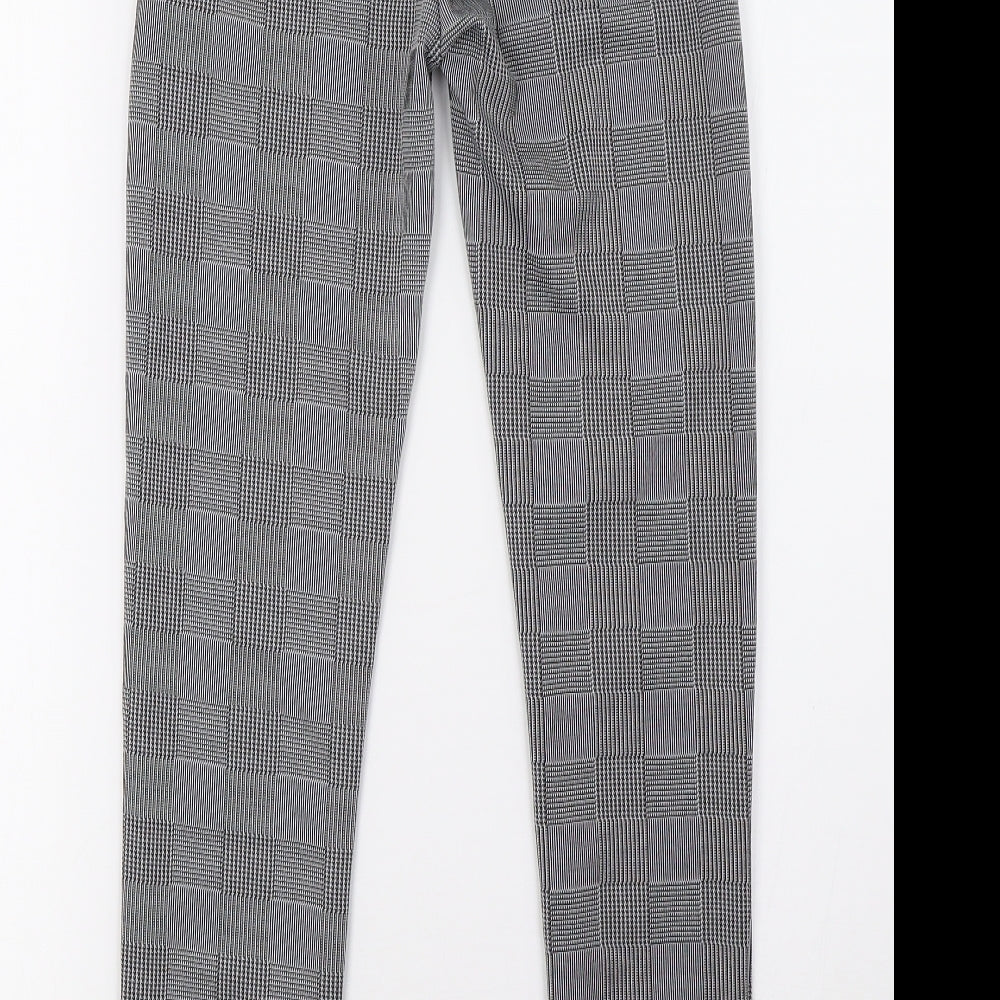Womens UK Size S Preworn Regular Fit  White Trousers