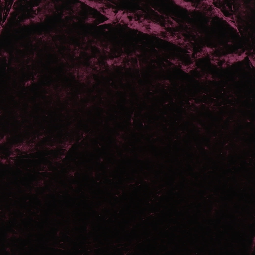 Marks and Spencer Womens Purple  Velvet Basic T-Shirt Size 6