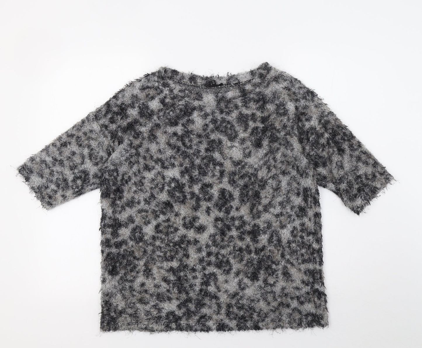 River Island Womens Brown Animal Print  Pullover Sweatshirt Size 10