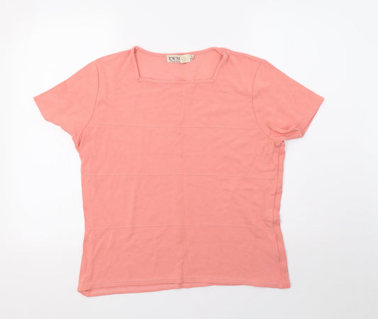 EWM Womens Pink   Basic T-Shirt Size 20
