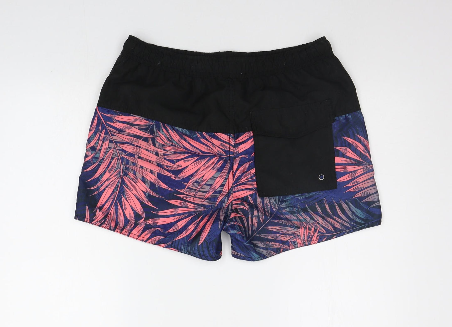 Another Influence Mens Black Floral  Sweat Shorts Size S - Elasticated Waist