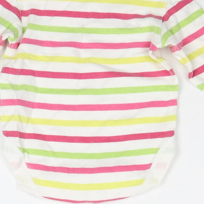 NEXT Baby Multicoloured Striped  Babygrow One-Piece Size 3-6 Months