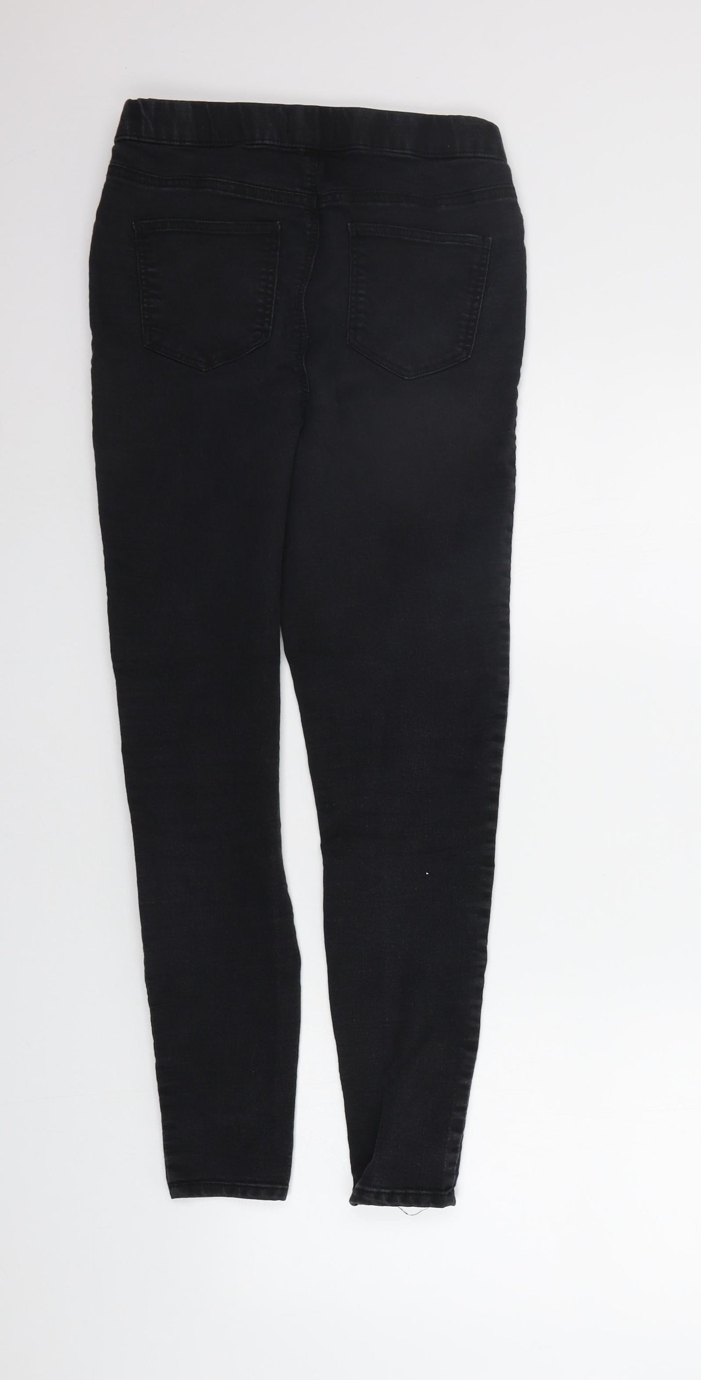 Womens UK Size 8 Papaya Regular Fit Jegging Black Trousers