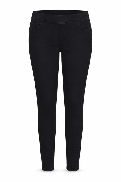 Womens UK Size 8 Papaya Regular Fit Jegging Black Trousers