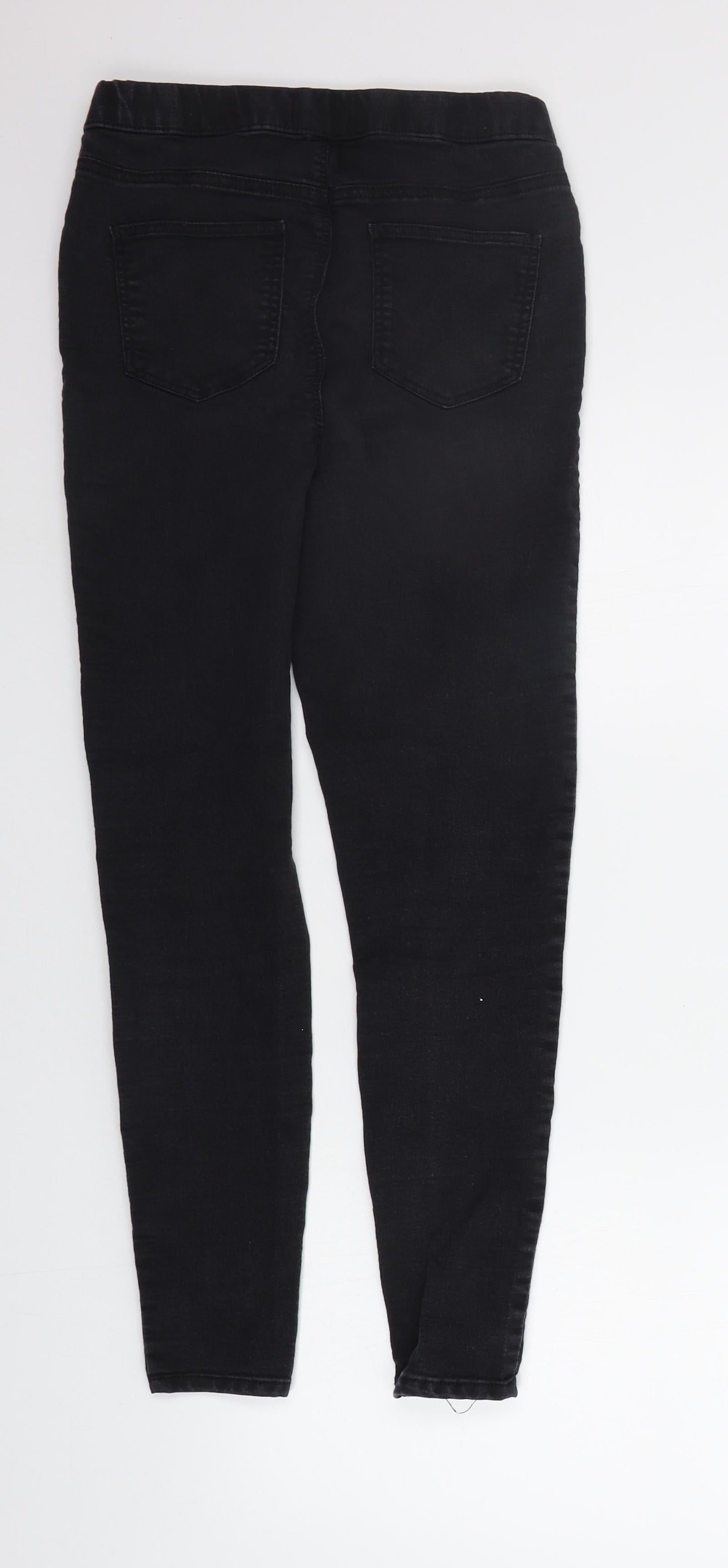 Womens UK Size 8 Papaya Regular Fit Jegging Black Trousers