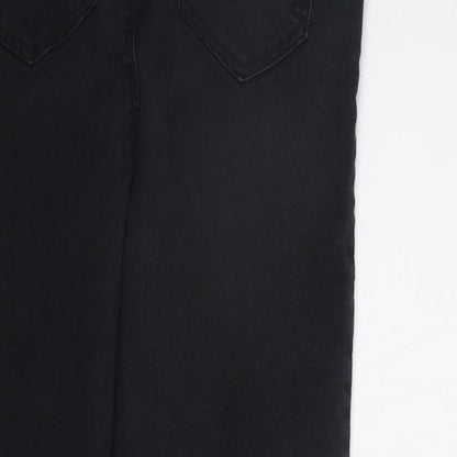 Womens UK Size 8 Papaya Regular Fit Jegging Black Trousers