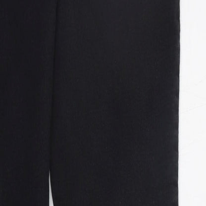 Womens UK Size 8 Papaya Regular Fit Jegging Black Trousers
