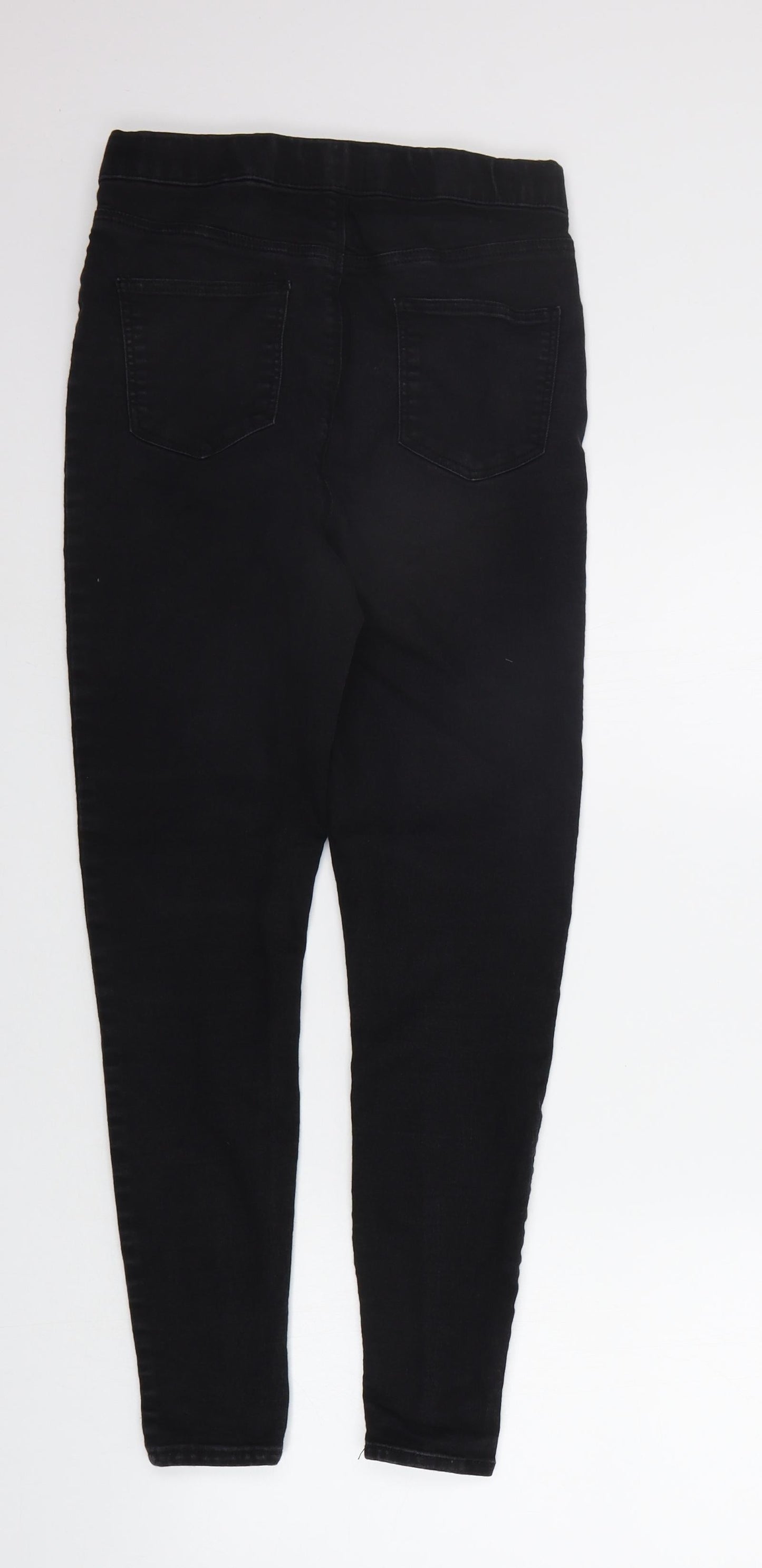 Womens UK Size 10 Papaya Regular Fit Skinny Black Jeans