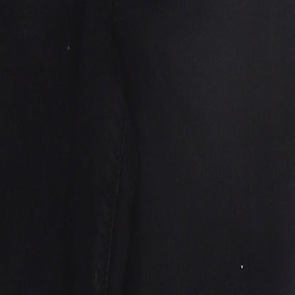 Womens UK Size 10 Papaya Regular Fit Skinny Black Jeans