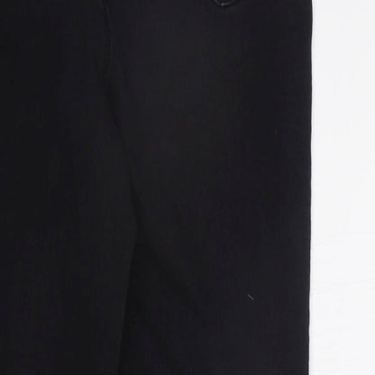 Womens UK Size 10 Papaya Regular Fit Skinny Black Jeans