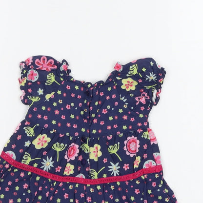 Matalan Baby Blue Floral  A-Line  Size 0-3 Months