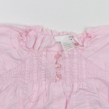 H&M Baby Pink   Basic Blouse Size 3-6 Months